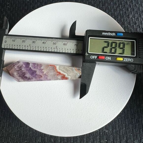 Amethyst Crazy Lace Crystal Wand‎ (#7) - Picture 10 of 11